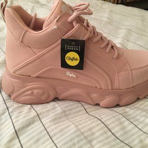BUFFALO BOOTS PINK PLATFORM SNEAKERS